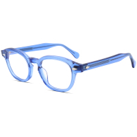 Nouvelles Lunettes Anti-Lumière Bleue Design Cadre Rond Rétro en Acétate – Vente en Gros de Montures Optiques Tendance