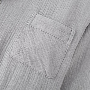 Pigiama Personalizzato da <span class=keywords><strong>Uomo</strong></span> in <span class=keywords><strong>Cotone</strong></span> Organico, <span class=keywords><strong>Cotone</strong></span> Crepe, Puro <span class=keywords><strong>Cotone</strong></span> a Doppio Strato, Adatto per Tutte le Stagioni - Product Image 4