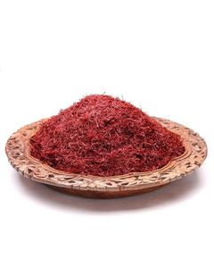 Fleur de crocus violette avec fils de safran rouge sur surface en bois - Product Image 6
