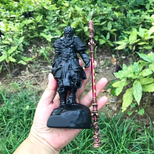 Offres Spéciales dernière conception obsidienne soleil Wukong singe roi fils Goku sculpture sculpté à la main mythes chinois sculpture pour artisanat cadeau - Product Image 6