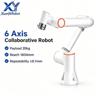 Robot Kolaboratif XuanYeRobot Enam Sumbu Beban Angkut 20KG IP54 Motor 220V Gearbox PLC Model FR20 Pengambilan Penempatan Palletisasi Pengelasan