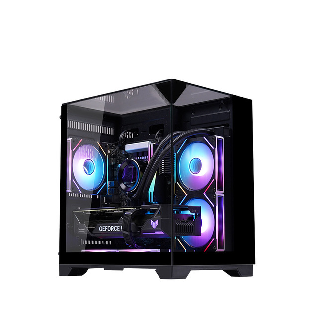 Factory Direct Sale M-ATX Gaming Case With Two Tempered Glass Panel Cabinet M-ATX Towers Case Pc Atx Gamer Cabinet