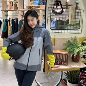 Women's XL Size Color-Blocked Soft Shell Winter Hiking <strong>Suit</strong> Breathable Windproof Zipper Closure Waterproof Print Plus Size - Product Image 4