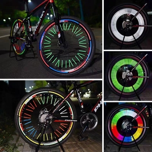 高品质银色灯自行车配件自行车车轮辐条反射器 - Product Image 4