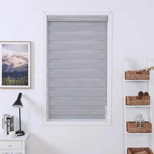 Persianas cebra motorizadas para el hogar, dispositivo automático con <span class=keywords><strong>bater</strong></span>ía de litio de 25mm, 100% poliéster - Product Image 6