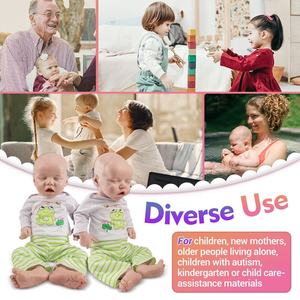 Full Body Siliconen Reborn Pop Waterdichte 14 "Handgemaakte Effen Flexibele 3d Huidskleur Baby Realistisch Pasgeboren Meisje Pop Speelgoed Cadeau - Product Image 5