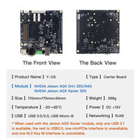 Jetson kotak AI komputer tanam industri AGX Orin 64G Orin64-8F3E1 berkendara cerdas PC