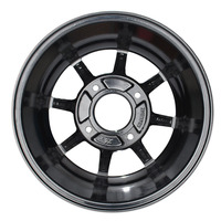 Moyeu de roue de voiturette de golf en aluminium pour VTT et UTV Jantes en alliage d'aluminium à 4 roues tout-terrain de 12 pouces pour accessoires de VTT haute performance