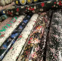 Tissu en rayonne 100% imprimé numérique à motifs floraux, viscose 30s 45s 60s, pour robes et vêtements féminins