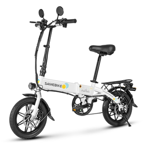 Mini bicicleta eléctrica plegable de 14 pulgadas con marco de acero, envío directo, stock de la UE, 350W, 36V7.8Ah, bicicleta eléctrica de ciudad plegable - Product Image 2