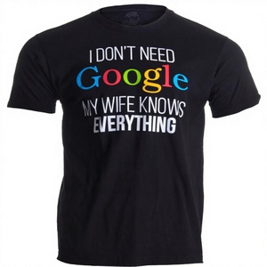 Mi esposa sabe todo, divertida camiseta sin mangas con estampado de texto y cuello redondo, 100% algodón, unisex, para Internet - Product Image 1