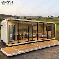 Cabane portable en bois de pommier |   Pod de glamping moderne en plein air |   Unité de villégiature préfabriquée de style ferme et atelier
