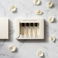 Boîte d'emballage personnalisée de haute qualité en carton blanc pour échantillons de cosmétiques et de parfums, avec laminage mat et gaufrage