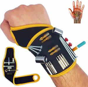 Top Sales Fabric Folding Storage Bags 16 Magnet Design with Oxford Material Washable Magnetic Thumb Loop for Holding <b>Screws</b> - Product Image 5