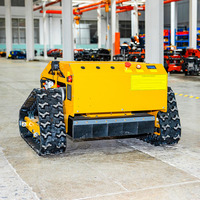 Pasokan Langsung Pabrik Mesin Pemotong Rumput Robot Mini Beroda Rantai 1-20cm dengan Remote Control untuk Peralatan Perawatan Rumput Komersial