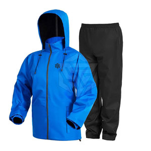 Combinaison de pluie en polyester haute performance pour hommes, imperméable, respirant, poitrine, fermeture éclair, nouveau design fabriqué au Pakistan - Product Image 1