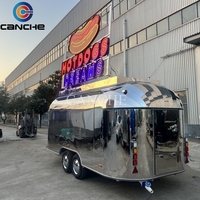 Promo Terbatas untuk Gerobak Makanan Keliling Thailand, Gerobak Makanan Portabel Stainless Steel yang Laris Manis, Trailer Makanan Keliling, Trailer Bir Keliling