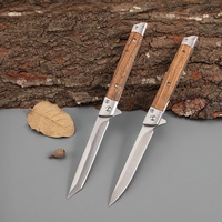Couteau pliant portable pour l'extérieur, couteau de défense personnelle pour la randonnée, l'exploration, la pêche, le camping