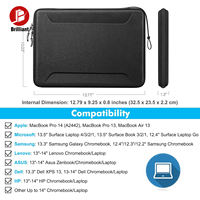 Étui de transport pour ordinateur portable portable personnalisé, étanche, antichoc, en EVA, 13 14 pouces, housse pour ordinateur portable, sac de rangement rigide