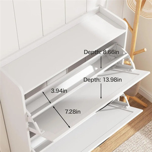 Armoire <span class=keywords><strong>à</strong></span> <span class=keywords><strong>chaussures</strong></span> moderne en bois avec panneau en bouleau Design ultra-mince Porte-<span class=keywords><strong>chaussures</strong></span> de grande capacité pour le salon Entrée <span class=keywords><strong>Amazon</strong></span> Export - Product Image 4