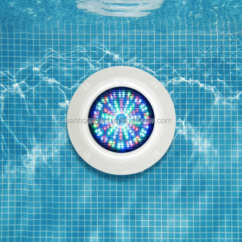 IP68 Waterproof 6000K Daylight LED Pool Light White Blue Remote Control ABS Body Colorful Ornament Decor Landscape Swimming Pool