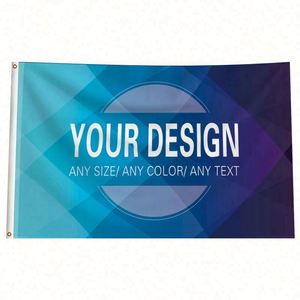 Factory Wholesale Good Quality Blue Custom <b>Flags</b> Indoor and Outdoor Digital Printing Advertising Promotional Banners - Product Image 5