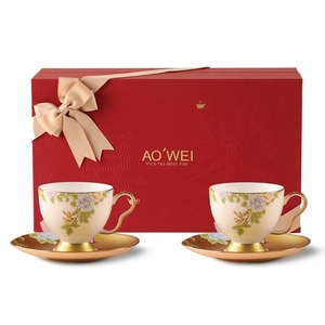 Juego de Tazas de Café de Cerámica Jingdezhen, Estilo Estético Chino, Regalo de Boda, Taza para Té de la Tarde, Taza Personal para Mujer - Product Image 5