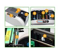 Impresora Multifunción de Tarjetas con Chip Hiti CS220e, Impresora Láser de Grabado para Tarjetas de Identificación, para Sistemas de Control de Acceso, Tarjetas de Fidelización y Credenciales