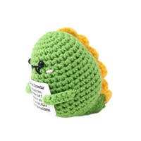 Poupées paresseuses à énergie positive au crochet faites à la main petit dinosaure pour ornements de panda de lapin nouveaux cadeaux d'affaires transfrontaliers