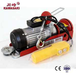 Alat Angkat Listrik Portabel Kapasitas <span class=keywords><strong>100kg</strong></span> hingga 1200kg Mini Overhead <span class=keywords><strong>Lifting</strong></span> Winch Dengan Tali Kawat untuk Gudang Pabrik - Product Image 1