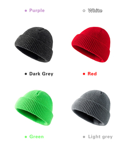 Bonnet de montre pour homme <span class=keywords><strong>chalutier</strong></span> bonnet avec bord enroulé vente en gros bonnet d'hiver chaud bonnet de pêcheur à revers courts pour femmes - Product Image 3