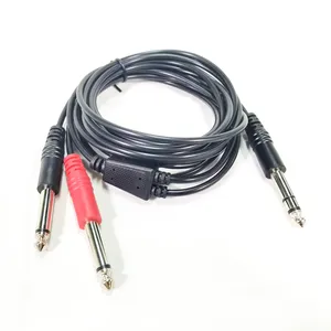 6,35mm Y-Cable 1/4 "TRS hombre 1/4" TS hombre jack Y cable divisor para modular sintetizadores