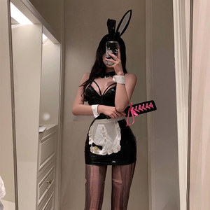 Costume Erotico Yim's 2D Cosplay Coniglietta, <span class=keywords><strong>Vestito</strong></span> in Pizzo da <span class=keywords><strong>Cameriera</strong></span> e Cuoca, Taglia Grande, Sexy - Product Image 1