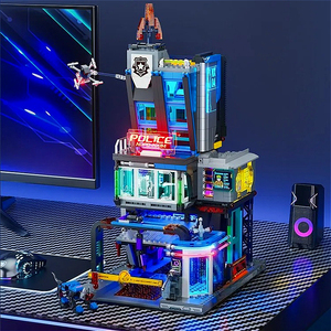 Lumibricks 17009 2026 Nouvelle série MOC Cyberpunk, commissariat de police, modèle de scène de rue, jouets, cadeau, 1716 pièces, ensembles de blocs de construction - Product Image 3