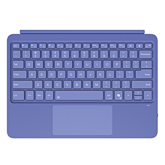 Wireless Keyboard Touchpad for Microsoft Surface Pro 12 Portable Tablet Flip Stand Built-in Rechargeable Battery Made PU Leather