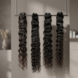 Extensions de cheveux humains 100% naturels, vierges, bruts, alignés dans le sens des cuticules, Remy vietnamiennes, ondulations profondes et lâches, non traitées - Product Image 1