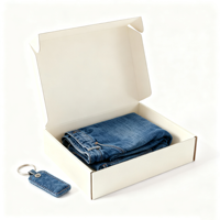 Boîte d'expédition en carton ondulé rigide avec logo personnalisé pour vêtements et literie