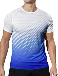 T-shirt de sport unisexe, impression personnalisée, séchage rapide, tissu tricoté 100% polyester, design personnalisé, t-shirts par sublimation F00 - Product Image 4