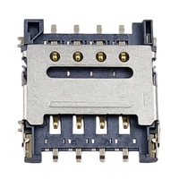 Support de carte Micro SIM 8 broches 1,5H, type rabattable, connecteur de plateau femelle, accessoire pour téléphones IoT et applications tablettes