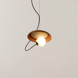 Suspension magnétique moderne | Lampe à suspension en fer + peluche avec abat-jour Globe | Lustre LED créatif pour salon, café - Product Image 4