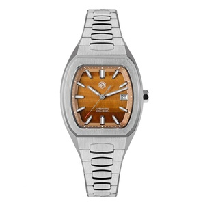 San Martin – montre Tonneau pour hommes, 39.5mm, montre-bracelet mécanique automatique de luxe, étanche 10 bars, lumineuse BGW-X1, SN0145 - Product Image 1