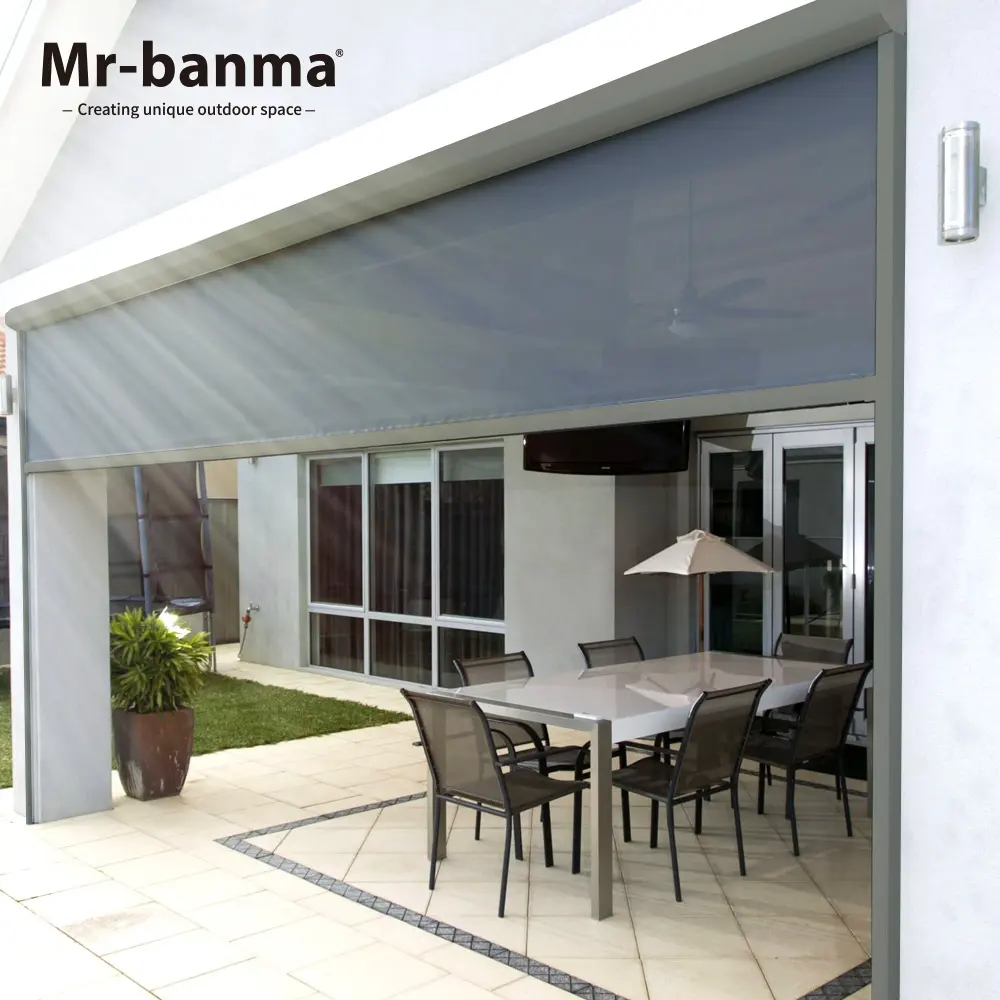 De alta calidad protector solar al aire libre persianas de cortinas para patio persianas