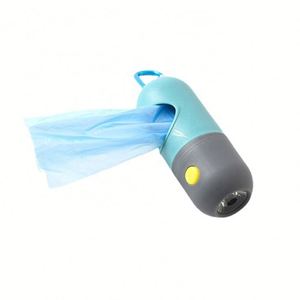 Portable LED Light Pet Dispenser with Biodegradable Pet Toilet <b>Bag</b> Garbage Bin Toilet <b>Cleaner</b> Made of Plastic - Product Image 4