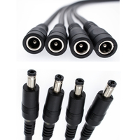 5521 5.5*2.1 2.5mm mâle femelle extension câble d'alimentation cc 12V 24V cuivre CCTV connecteur prise LED Jack caméra 5 10 15 20m PVC
