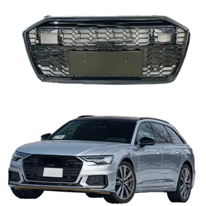 Auto <span class=keywords><strong>A6</strong></span> S6 C8 Gloss nero paraurti anteriore griglia a nido d'ape con ACC per <span class=keywords><strong>Audi</strong></span> <span class=keywords><strong>A6</strong></span> S6 C8 a RS6 stile <span class=keywords><strong>2019</strong></span> 2020 2021 2022 2024 2023 - Product Image 4