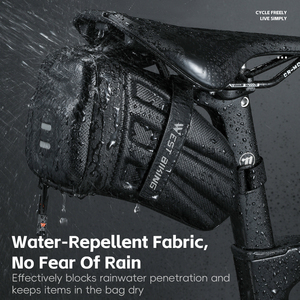 1.8L จักรยานตะวันตกแบบพกพาลายคาร์บอนกระเป๋าท้ายจักรยานกันน้ำสะท้อนแสงกระเป๋าอานม้าพร้อมที่แขวนไฟท้าย - Product Image 3