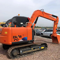 Excavatrice Hitachi Zaxis d'occasion d'origine japonaise 70-5A 7 tonnes Excavatrice Hitachi d'occasion d'origine Excavatrice bon marché à vendre