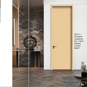 Ensemble de portes en bois massif Composite sans peinture insonorisé intérieur extérieur entrée principale Villa chambre salon cuisine fibre de verre - Product Image 6