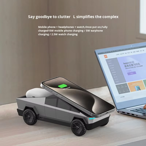 Chargeur sans fil magnétique pour support <span class=keywords><strong>de</strong></span> téléphone <span class=keywords><strong>de</strong></span> voiture, support <span class=keywords><strong>de</strong></span> charge rapide, support universel pour smartphone <span class=keywords><strong>de</strong></span> style <span class=keywords><strong>Tesla</strong></span> Cybertruck - Product Image 5
