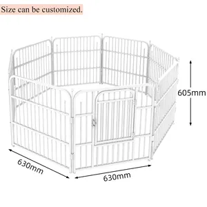 Abri de course détachable pour animaux, Cage en métal, blanche, convient en intérieur ou en extérieur, idéale pour la course, nouvel arrivage de 2020